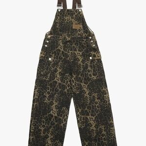 Leopard Print Overalls